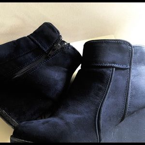 Navy Blue Booties